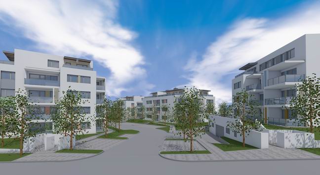 Veszprémben a városközponthoz közel, új építésű lakás eladó. 3